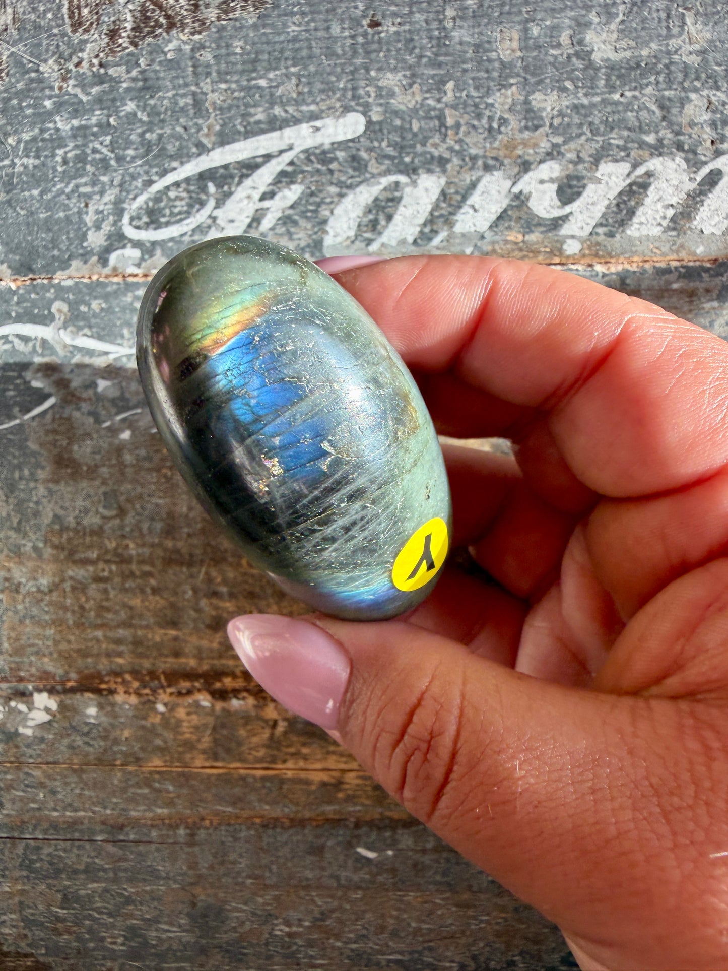 Gorgeous Flashy Labradorite Lingam | Madagascar | Opt Y