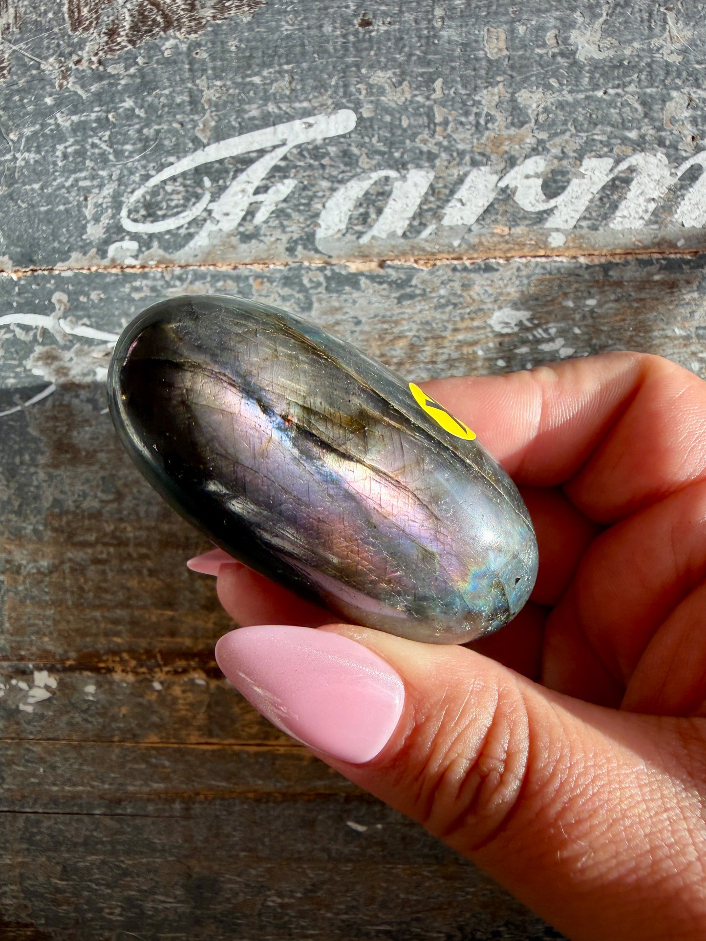Gorgeous Flashy Labradorite Lingam | Madagascar | Opt Y