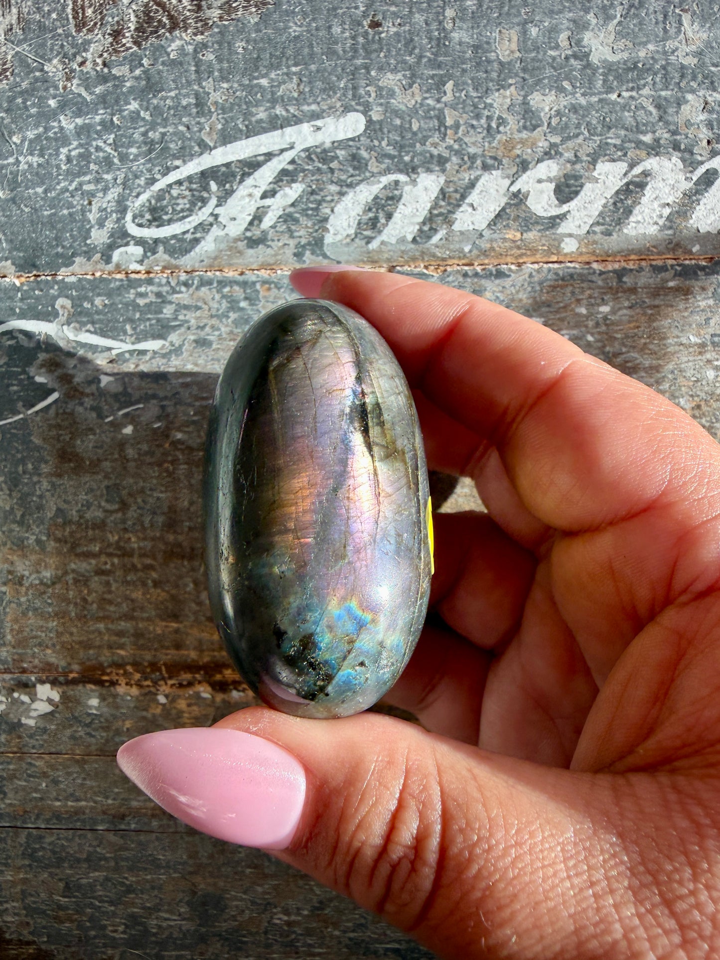 Gorgeous Flashy Labradorite Lingam | Madagascar | Opt Y