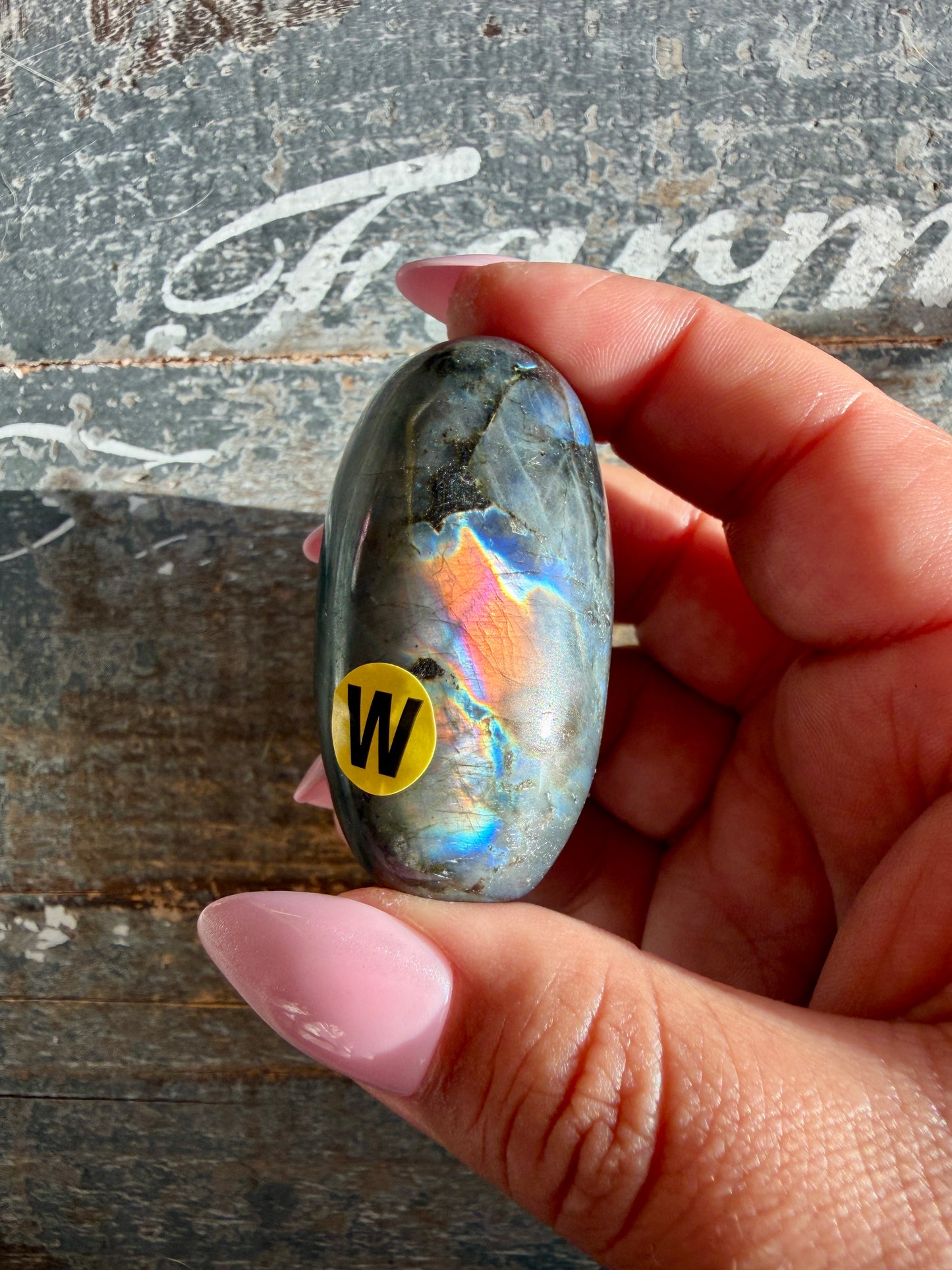 Gorgeous Flashy Labradorite Lingam | Madagascar | Opt W