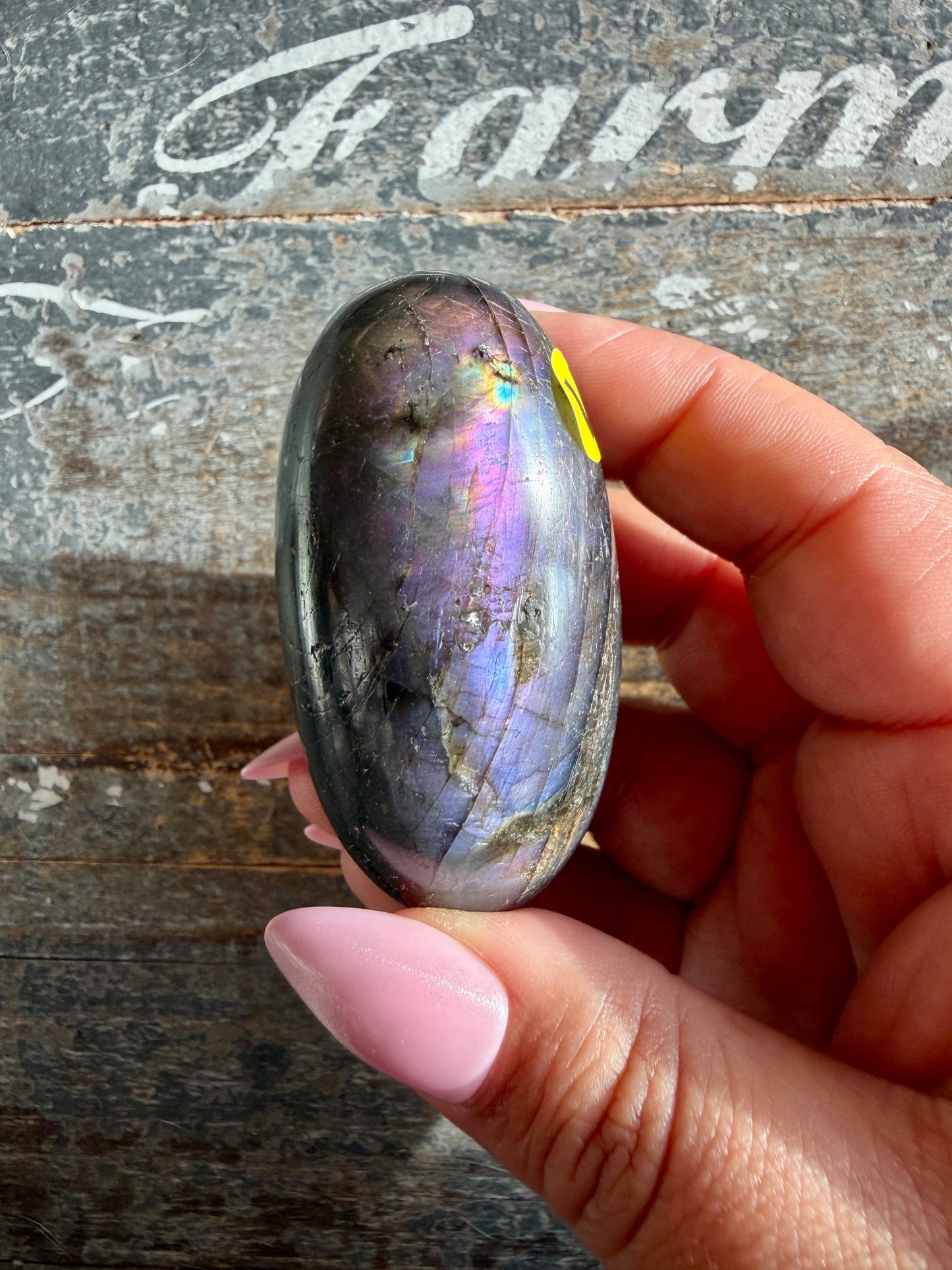 Gorgeous Flashy Labradorite Lingam | Madagascar | Opt V