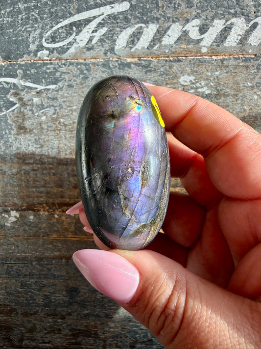 Gorgeous Flashy Labradorite Lingam | Madagascar | Opt V