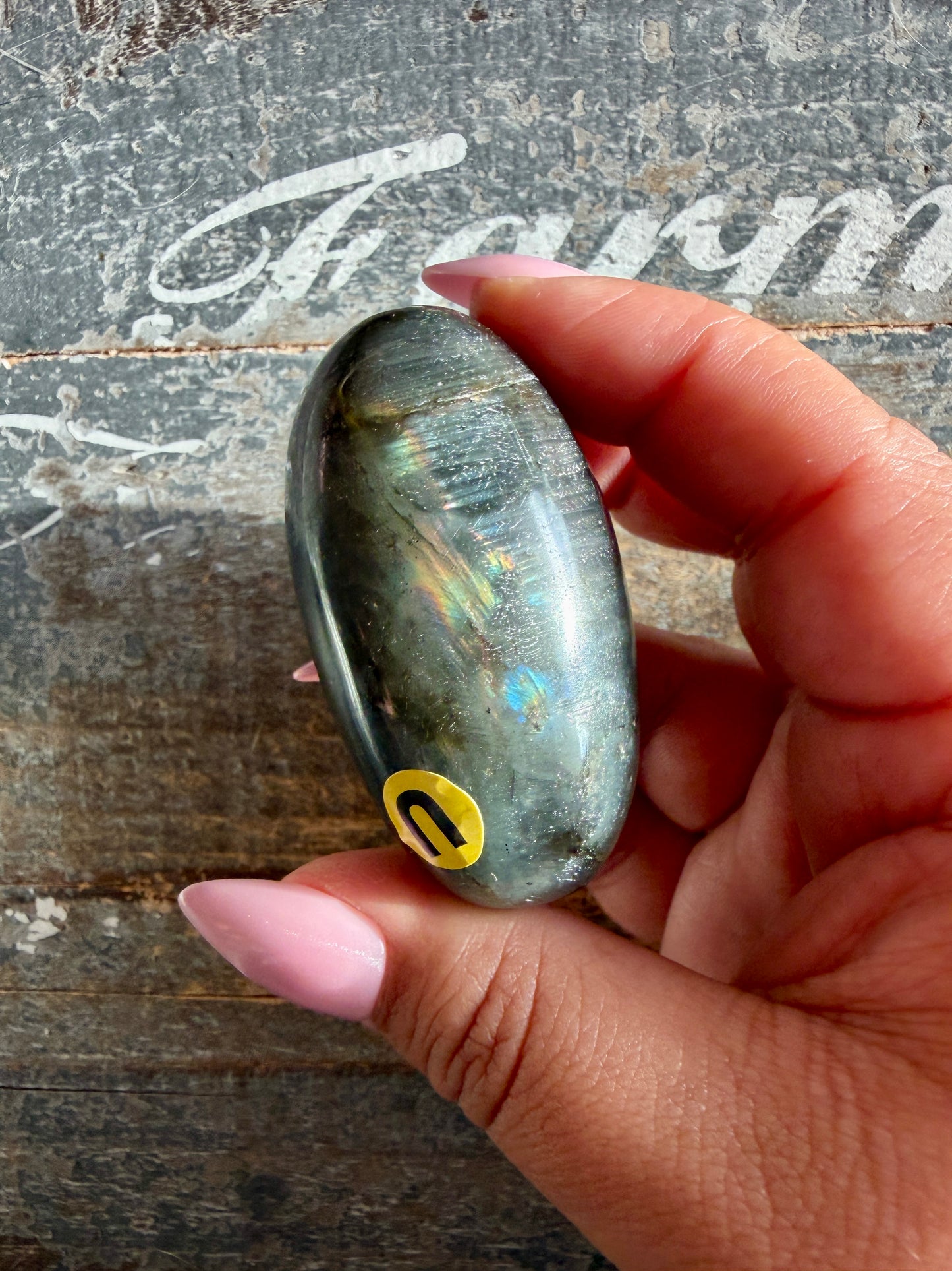 Gorgeous Flashy Labradorite Lingam | Madagascar | Opt U
