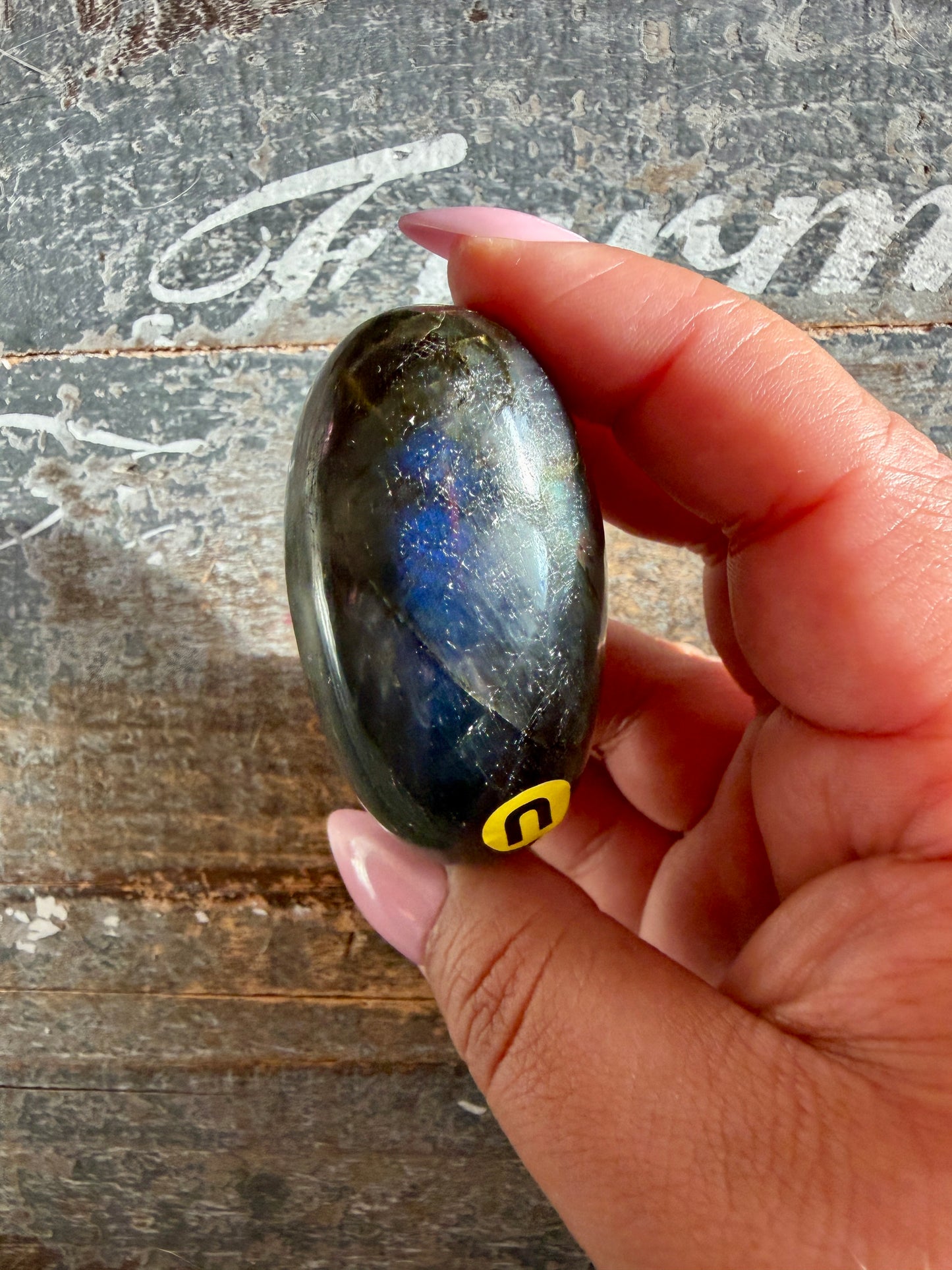 Gorgeous Flashy Labradorite Lingam | Madagascar | Opt U
