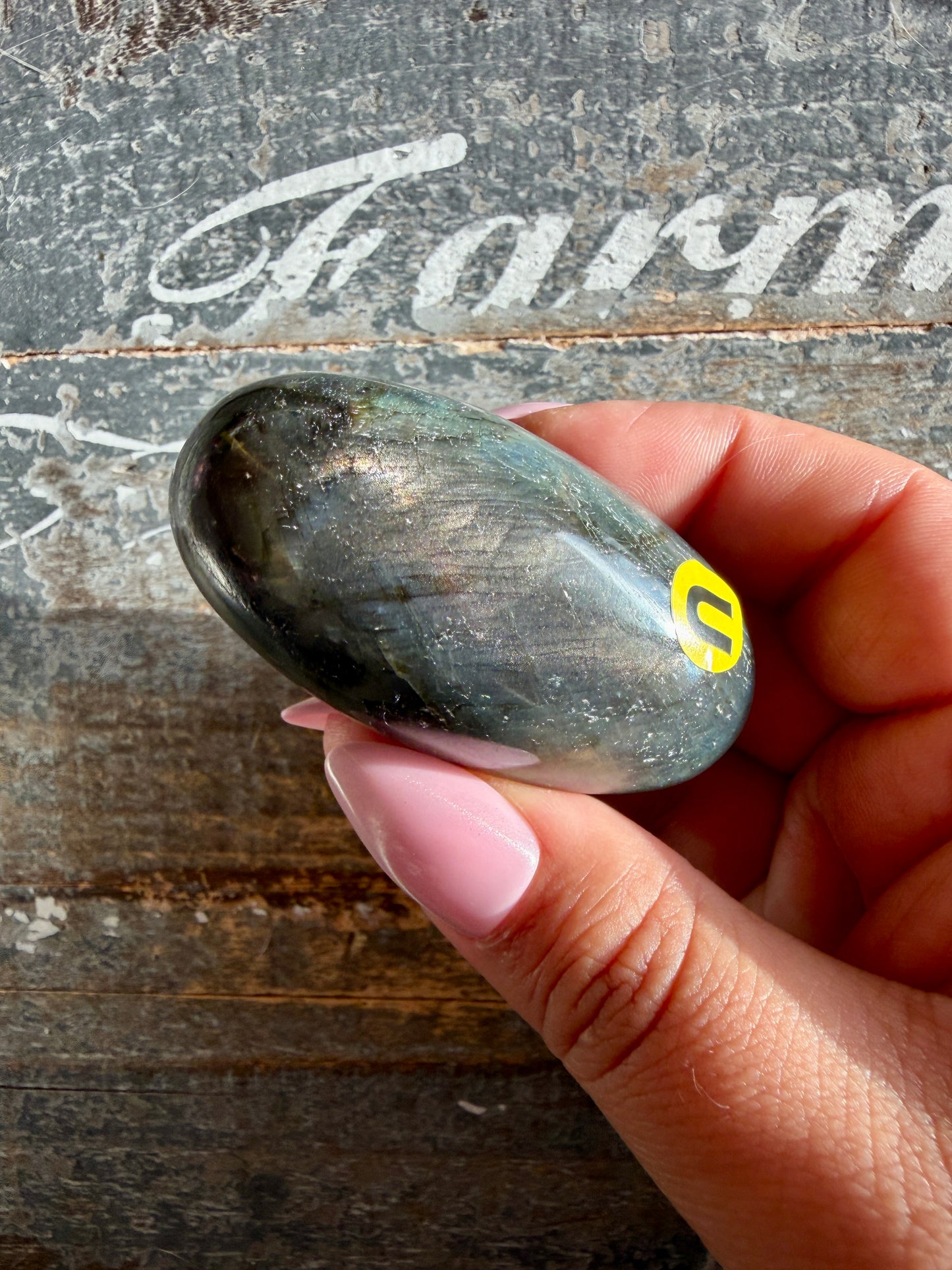 Gorgeous Flashy Labradorite Lingam | Madagascar | Opt U