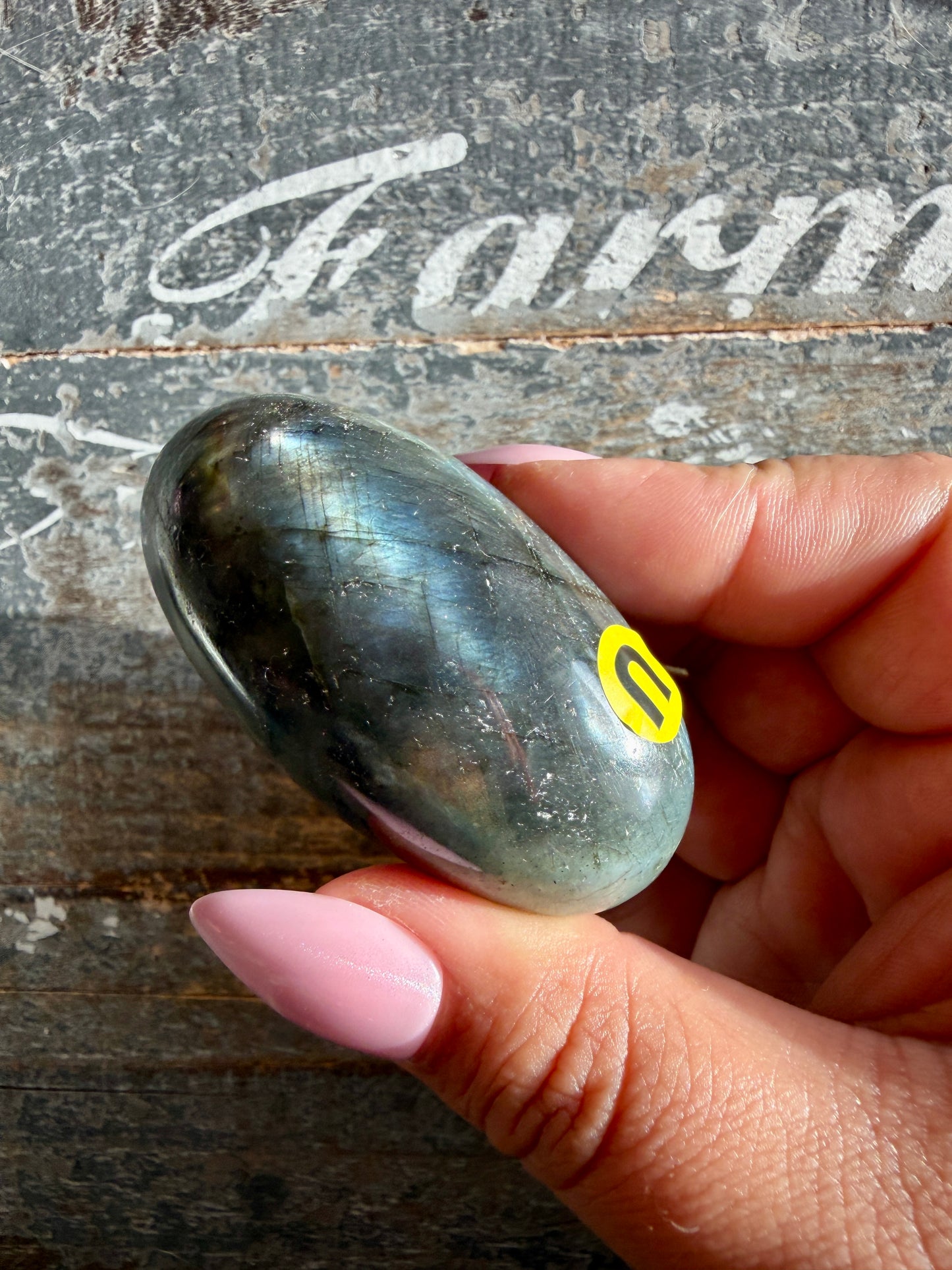 Gorgeous Flashy Labradorite Lingam | Madagascar | Opt U