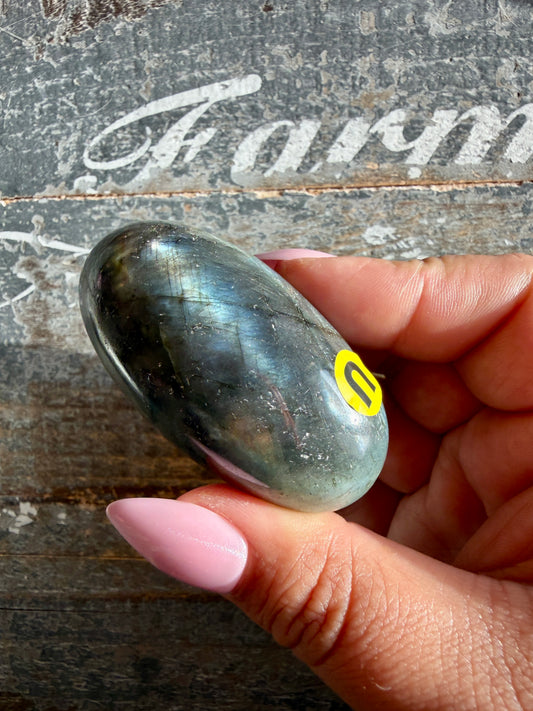 Gorgeous Flashy Labradorite Lingam | Madagascar | Opt U