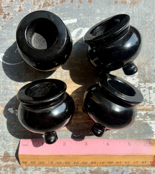 One (1) Obsidian Cauldron