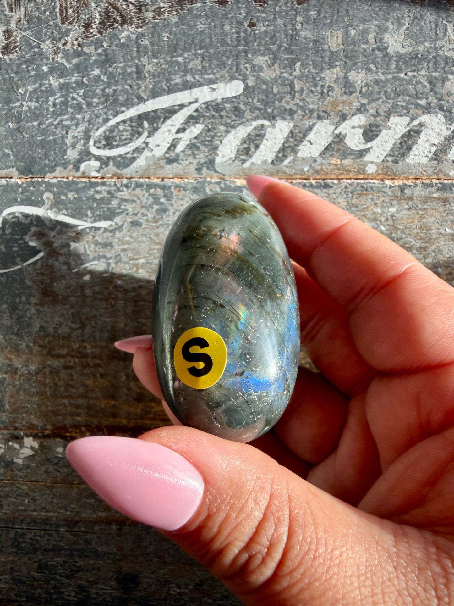 Gorgeous Flashy Labradorite Lingam | Madagascar | Opt S