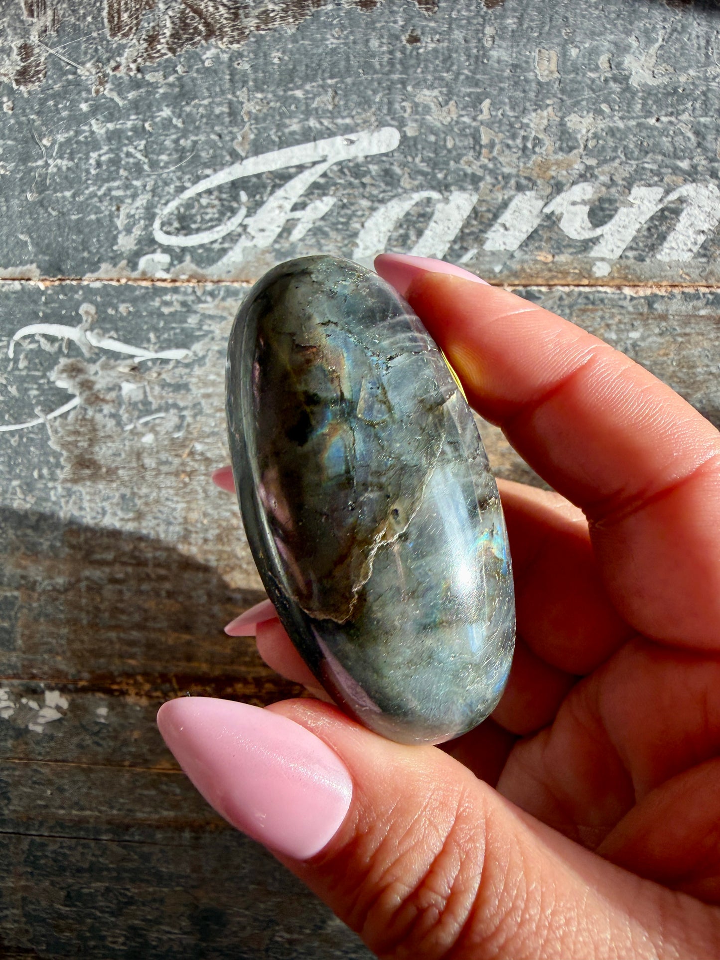 Gorgeous Flashy Labradorite Lingam | Madagascar | Opt R