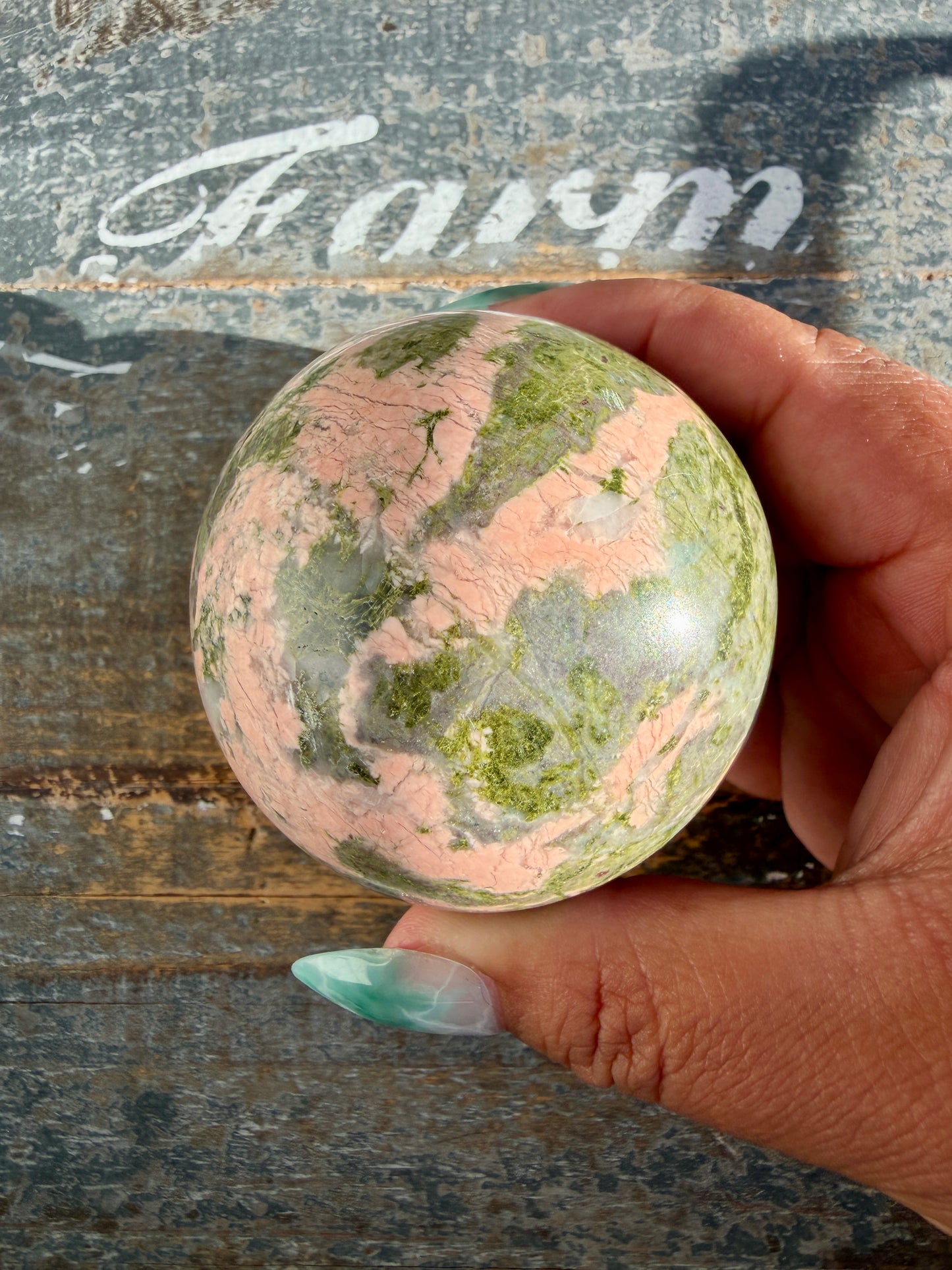 Gorgeous Unakite Sphere from Peru