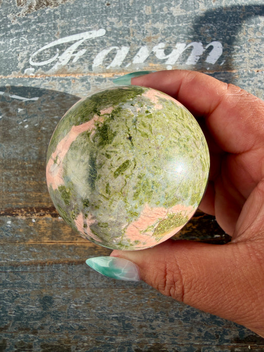 Gorgeous Unakite Sphere from Peru