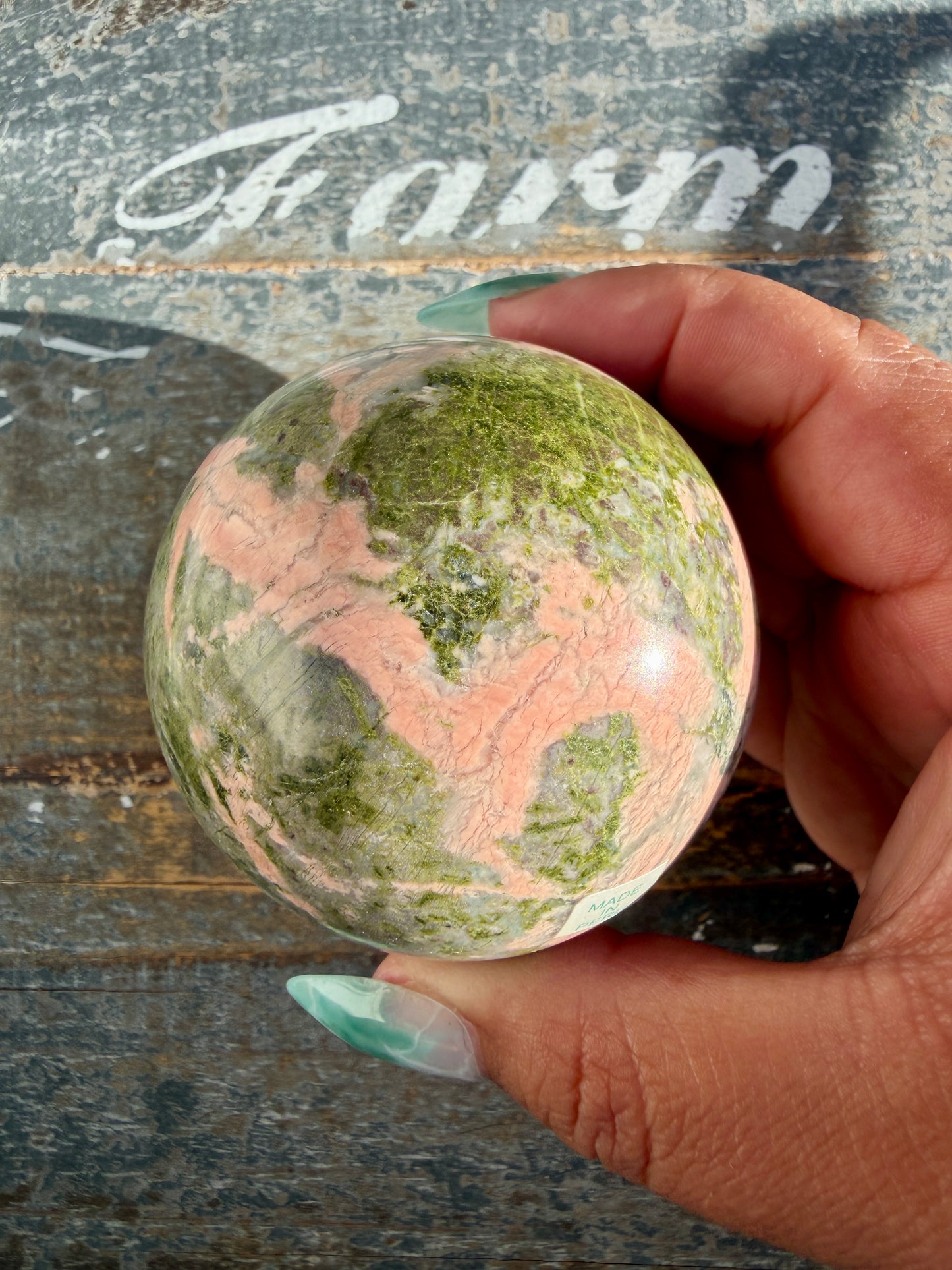 Gorgeous Unakite Sphere from Peru