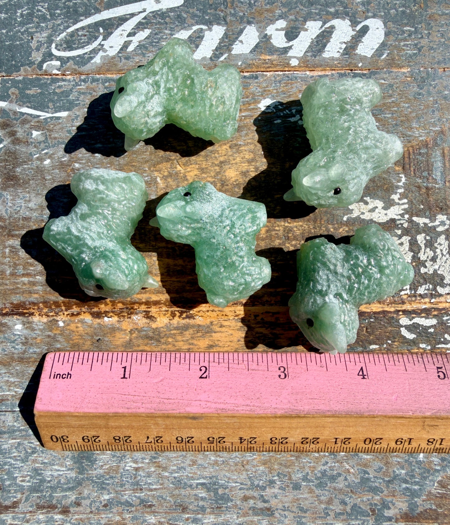 One (1) Mini Green Aventurine Highland Cow | Intuitively Chosen