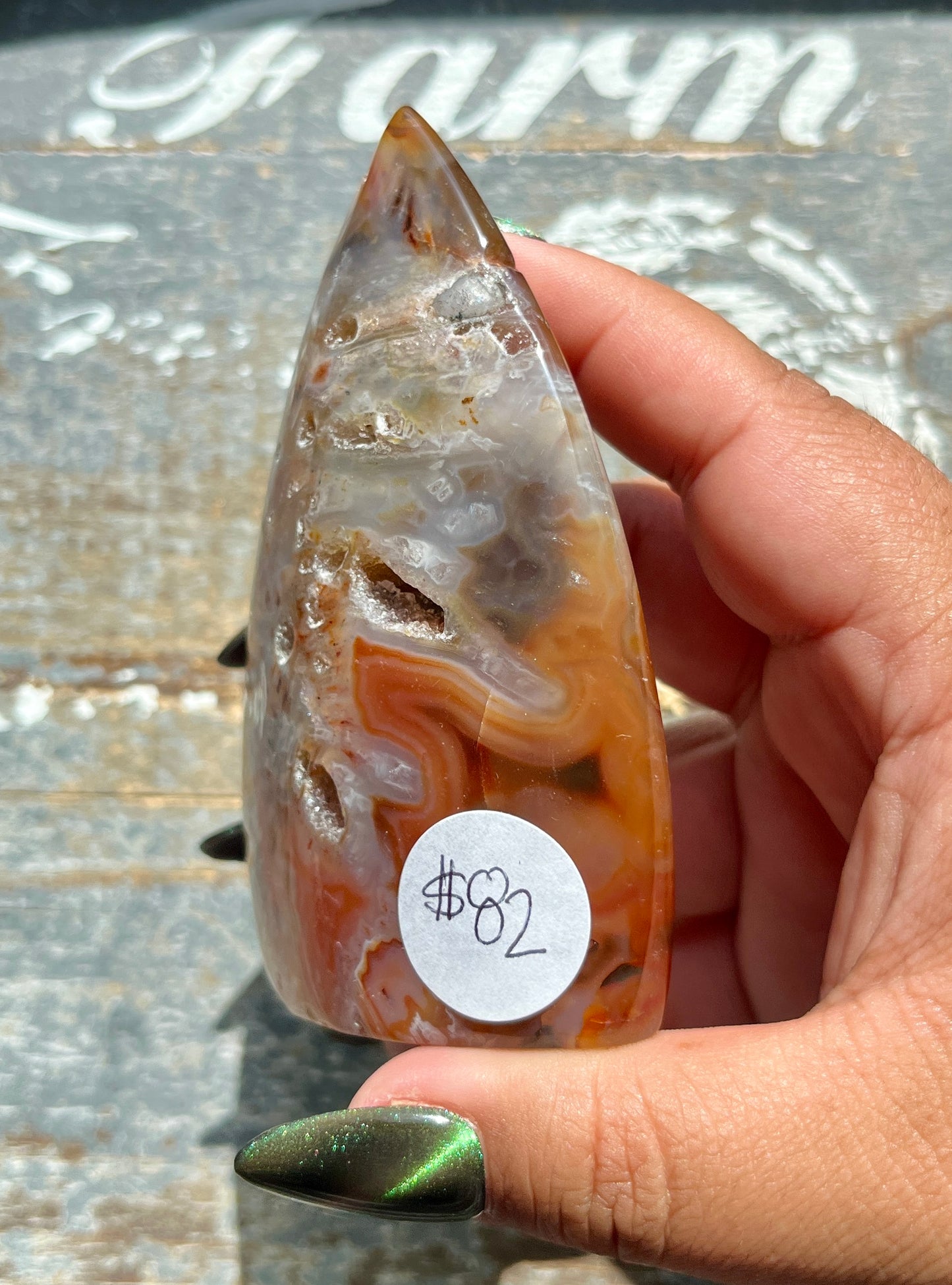 Gorgeous Carnelian High Grade Polished Flame from Brazil