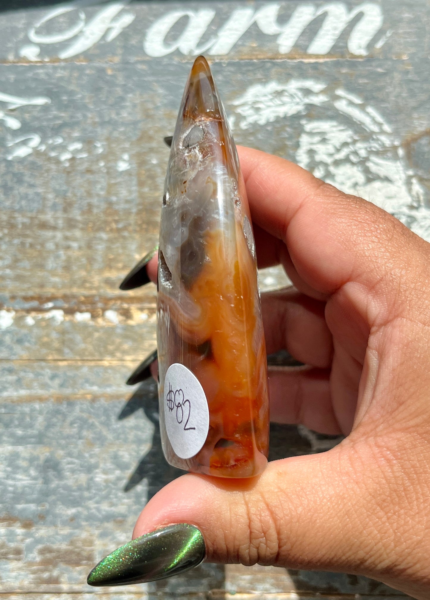 Gorgeous Carnelian High Grade Polished Flame from Brazil