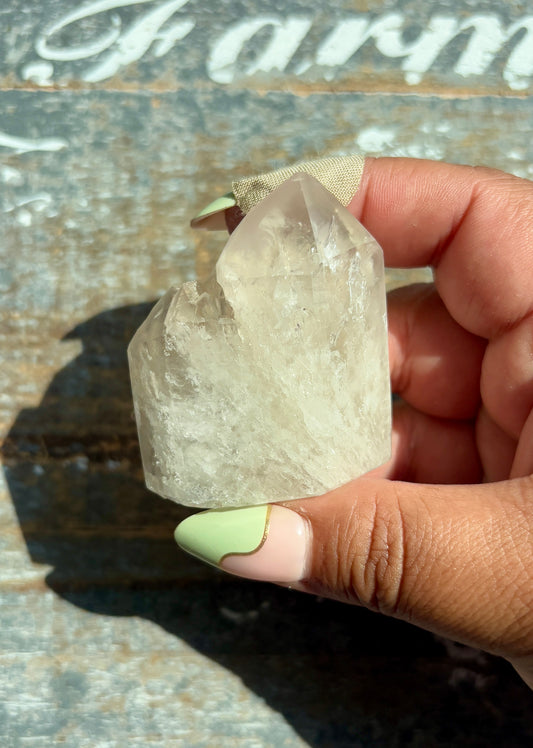 Pink Lithium Quartz Tower from Brazil *personal collection piece