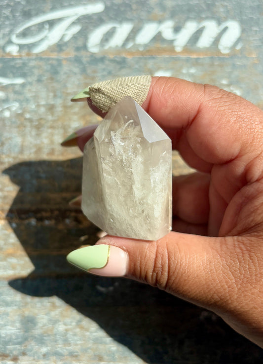 Pink Lithium Quartz Tower from Brazil *personal collection piece