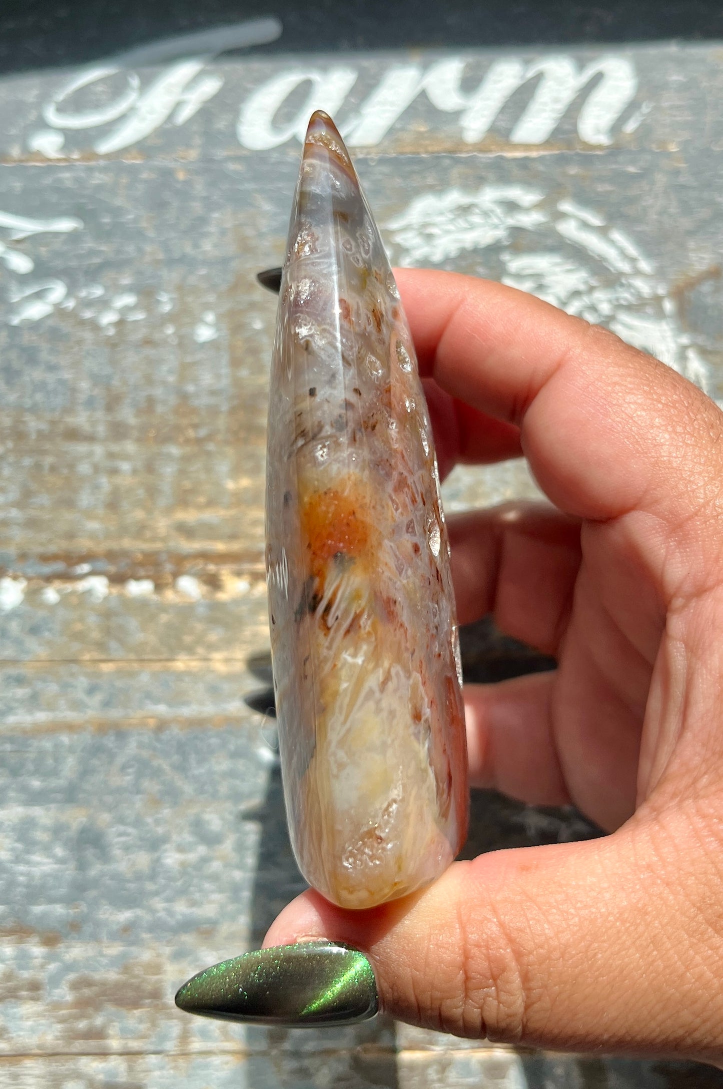 Gorgeous Carnelian High Grade Polished Flame from Brazil