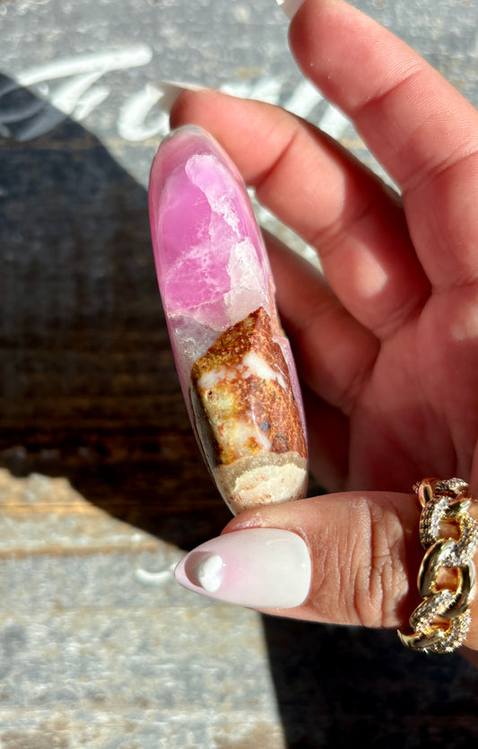 Gorgeous Pink Aragonite Heart from Pakistan | Opt K