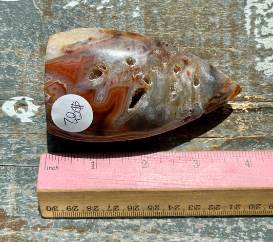 Gorgeous Carnelian High Grade Polished Flame from Brazil