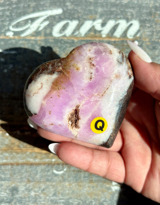 Gorgeous Pink Aragonite Heart from Pakistan | Opt Q