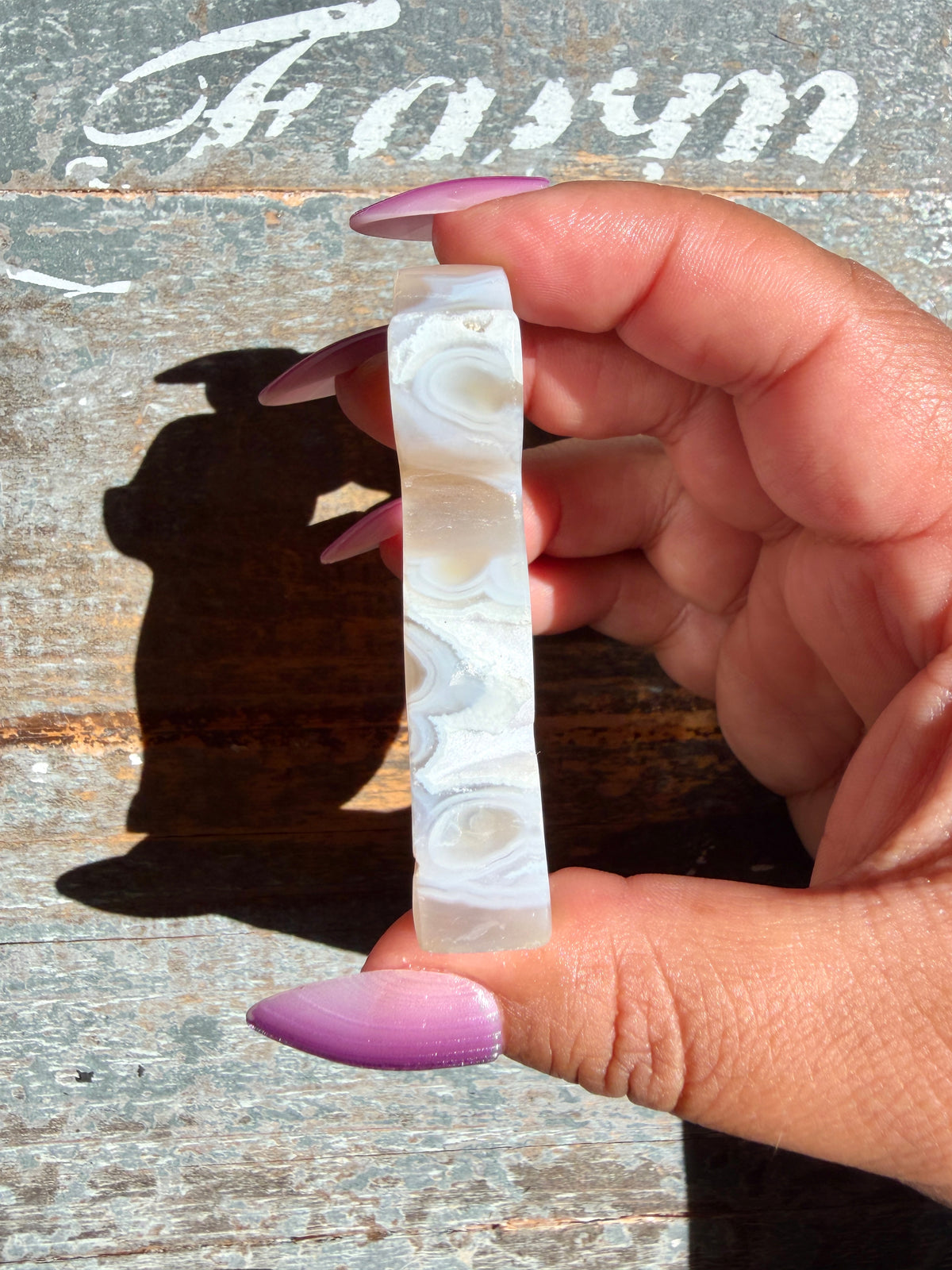 Gorgeous Indonesian Scenic Moss Agate DOG Carving | Opt 44