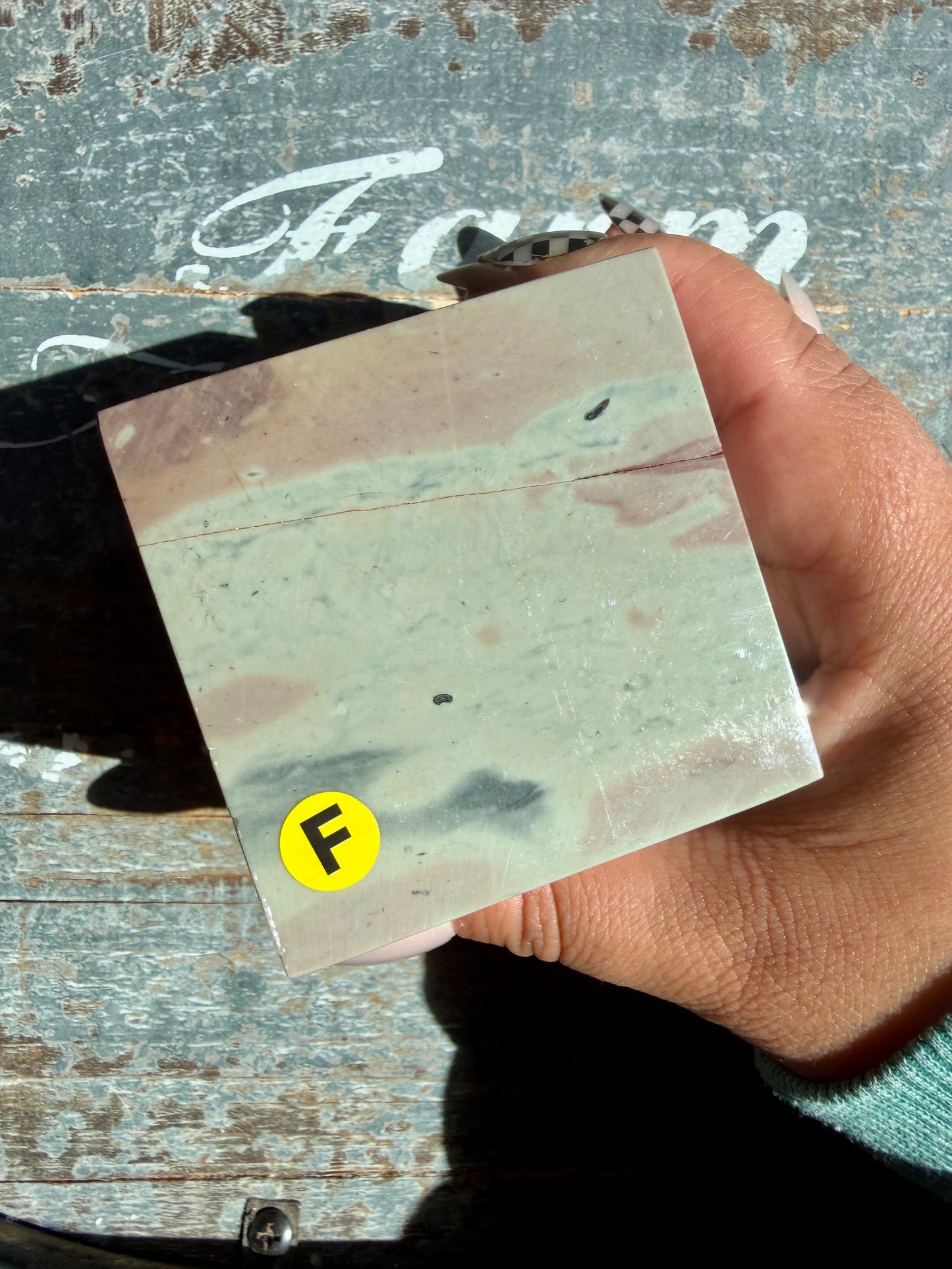 Gorgeous Picture Jasper Cube | Opt F