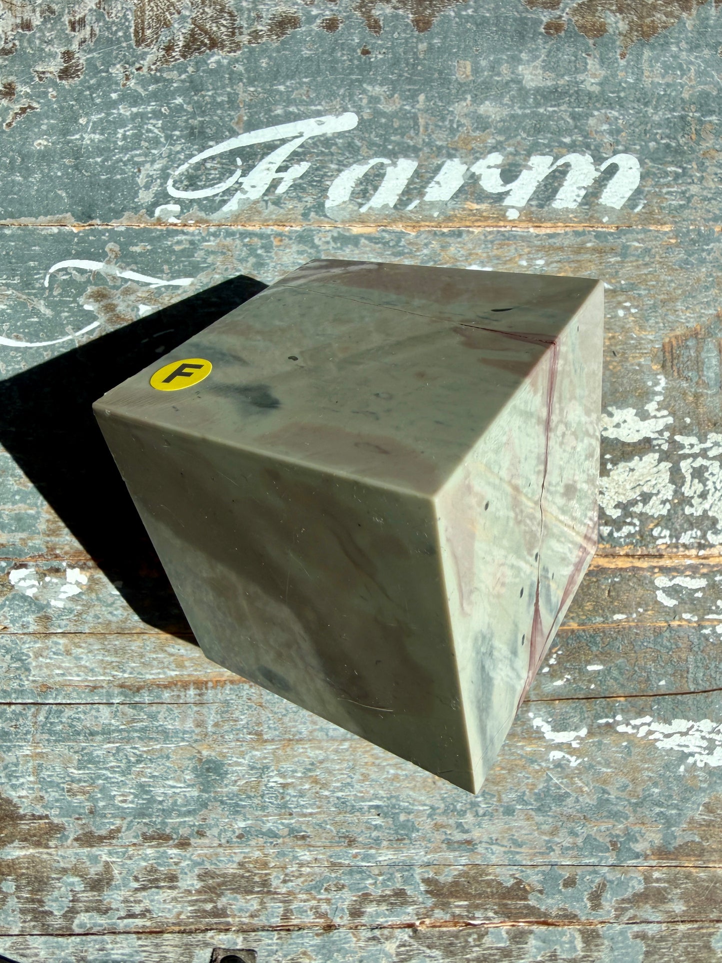 Gorgeous Picture Jasper Cube | Opt F