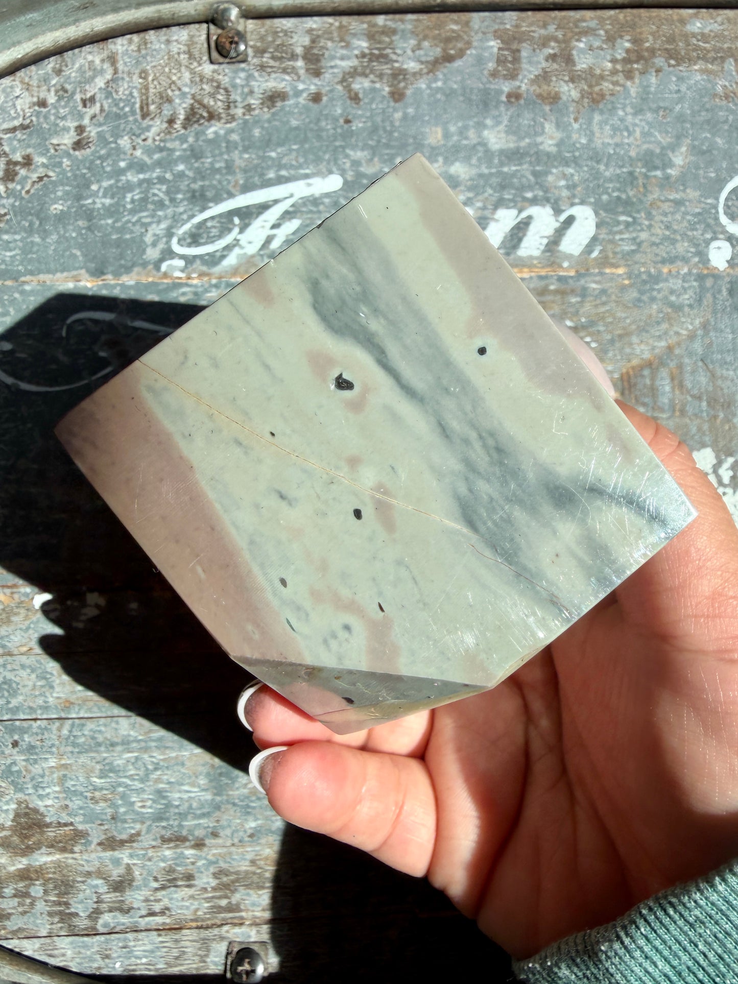 Gorgeous Picture Jasper Cube | Opt F