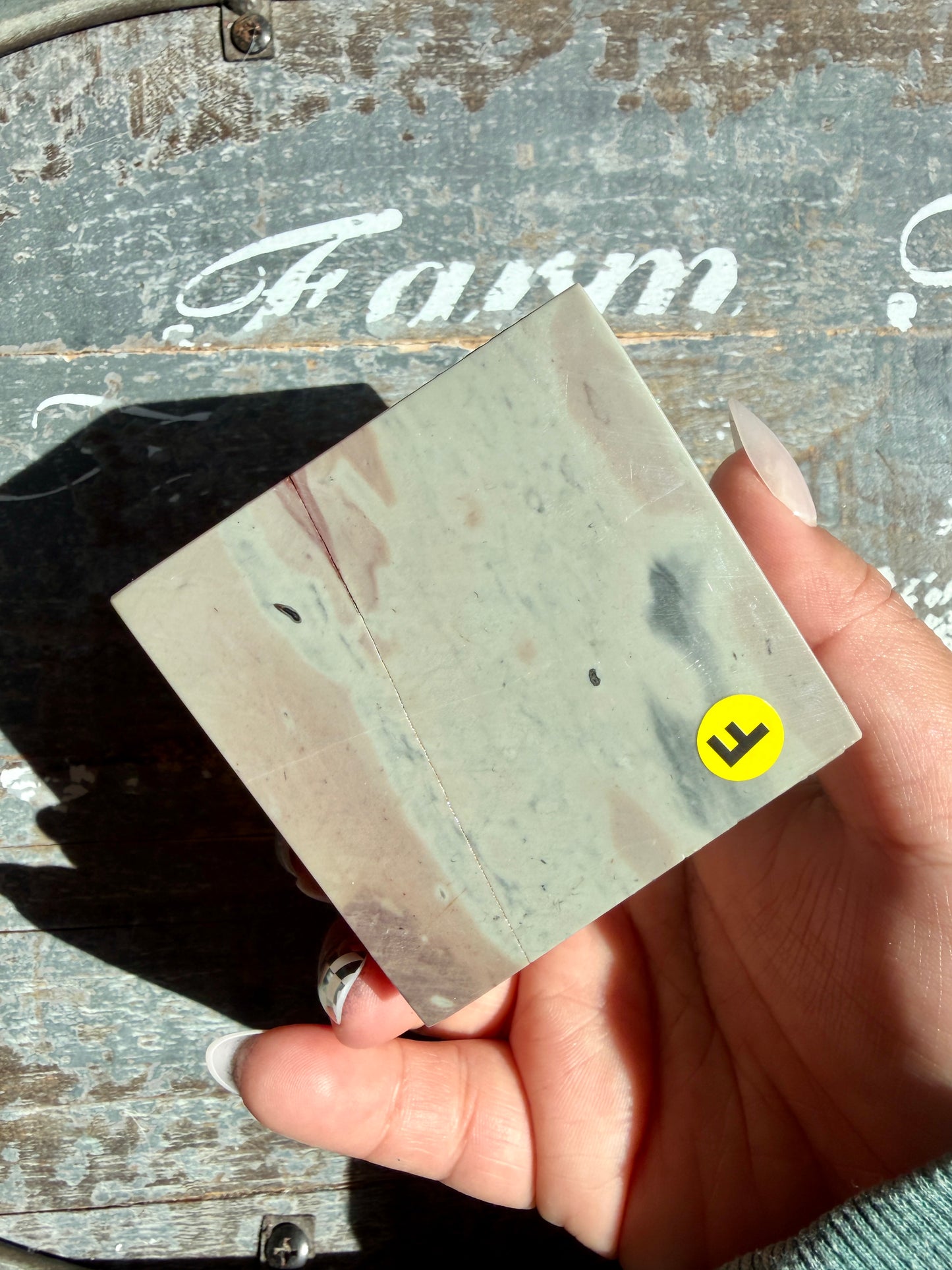 Gorgeous Picture Jasper Cube | Opt F