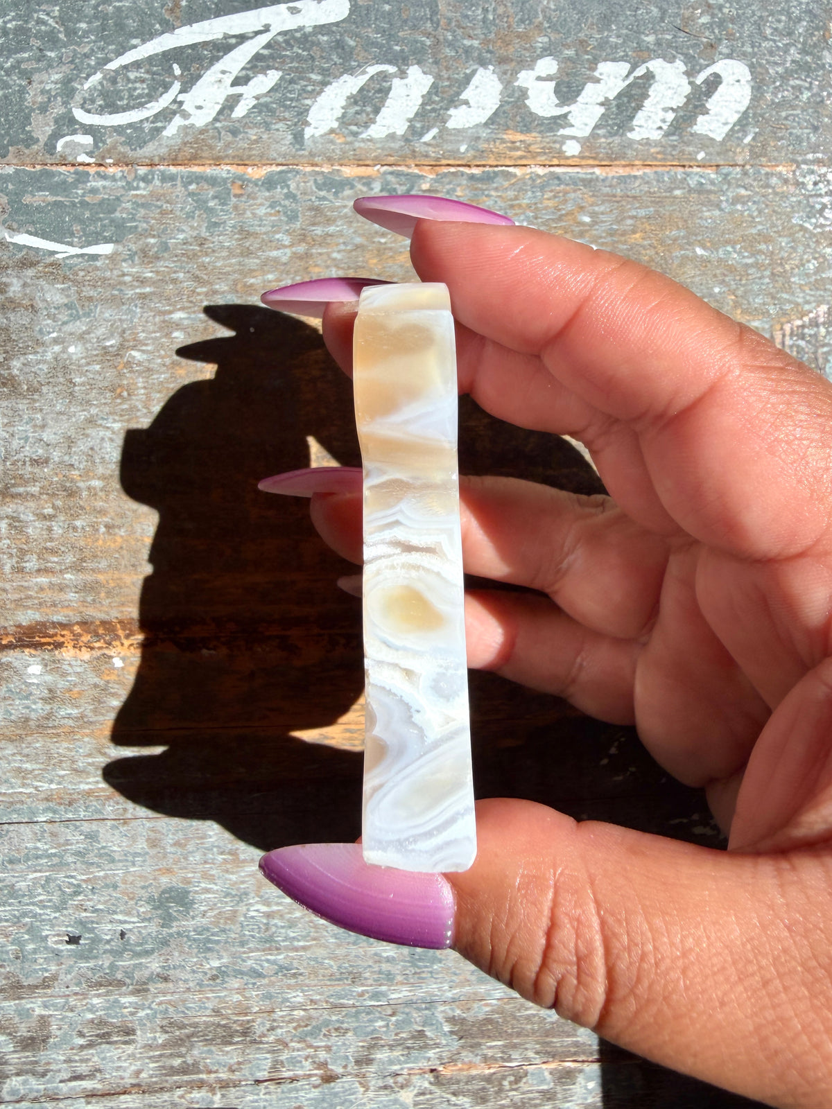 Gorgeous Indonesian Scenic Moss Agate DOG Carving | Opt 39