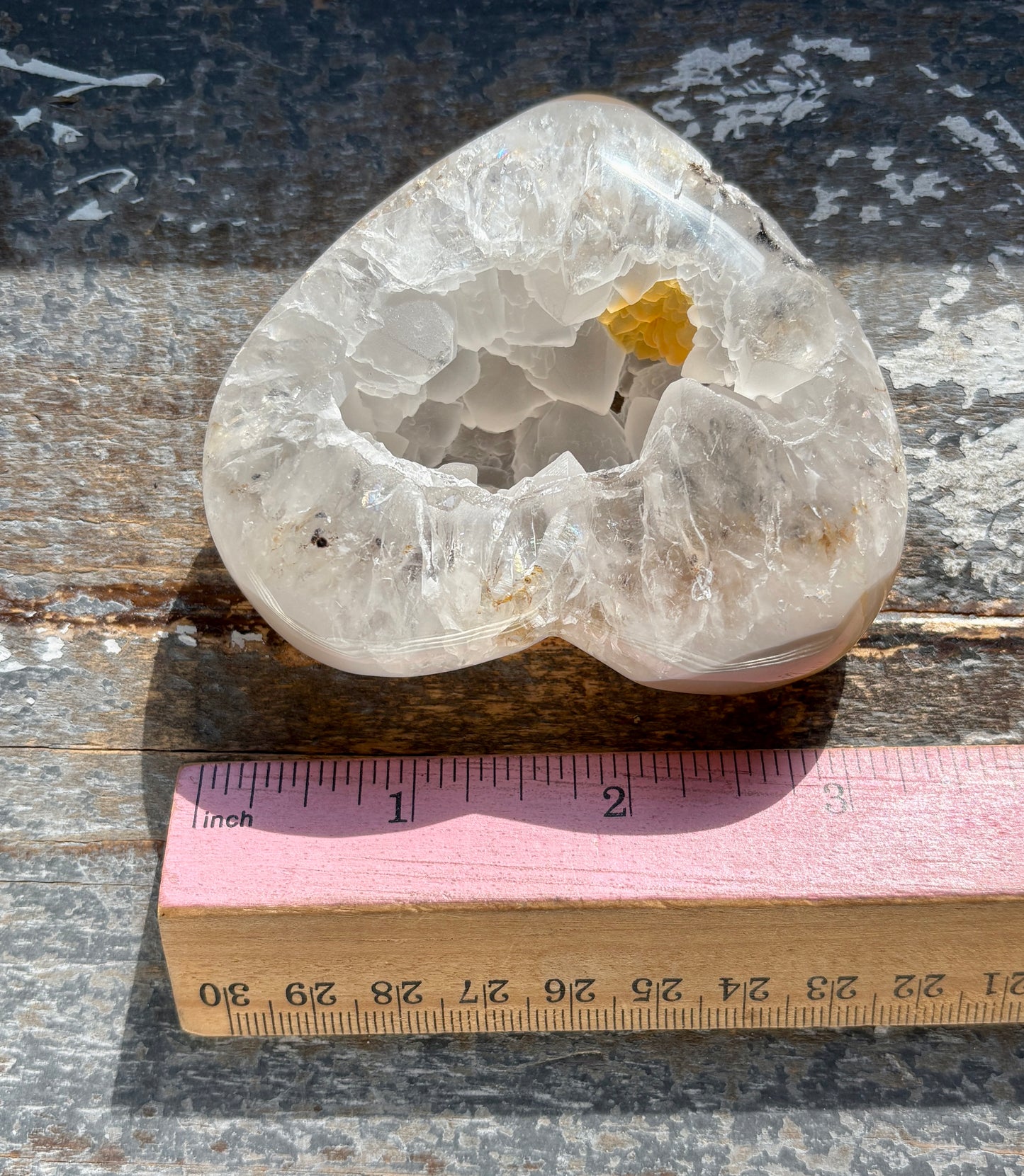 Gorgeous Puffy Agate Heart with Druzy