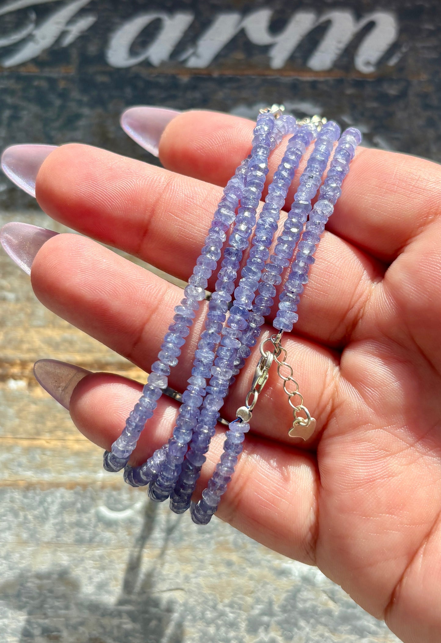 One (1) Gorgeous Tanzanite Adjustable Bracelet