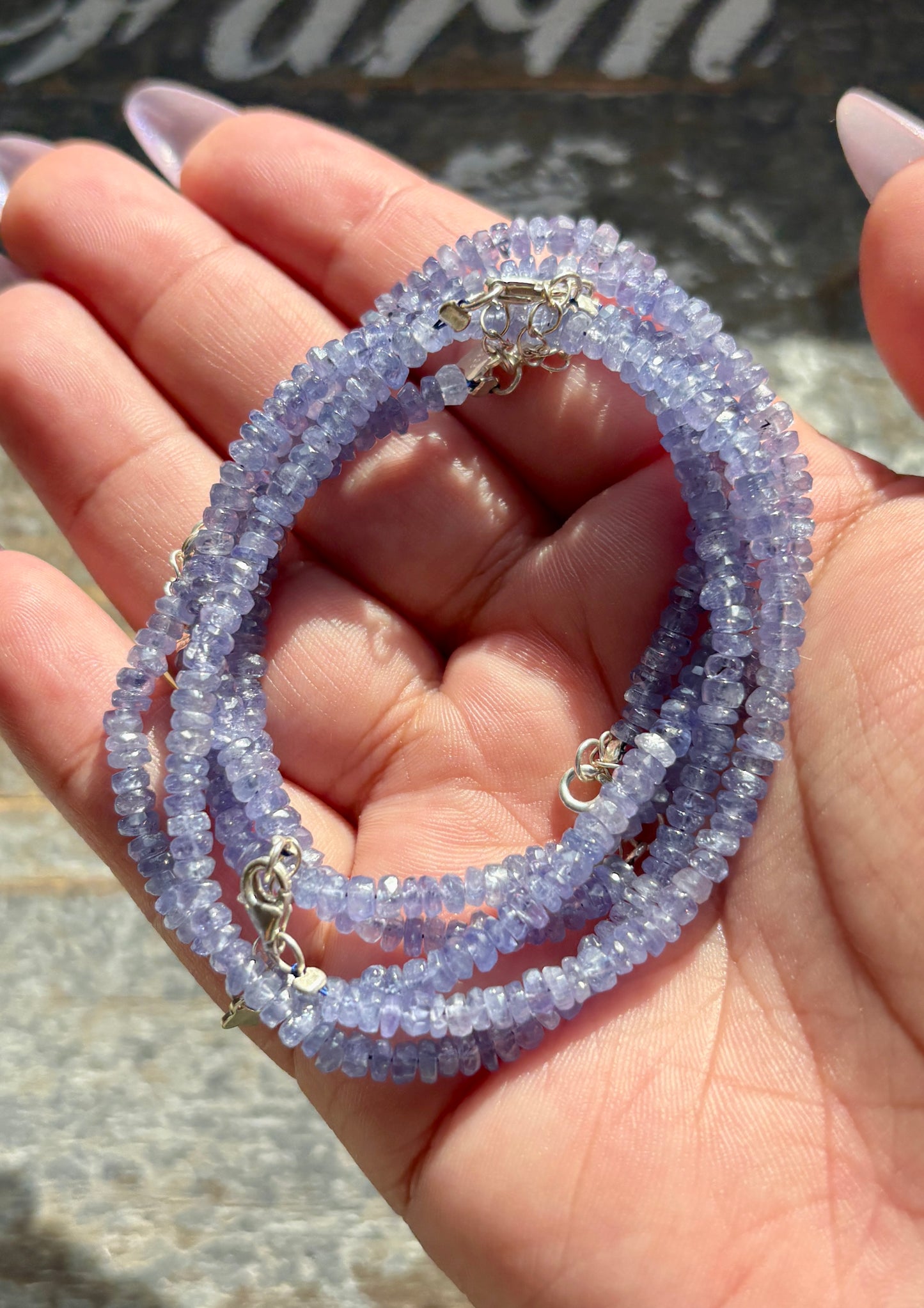 One (1) Gorgeous Tanzanite Adjustable Bracelet