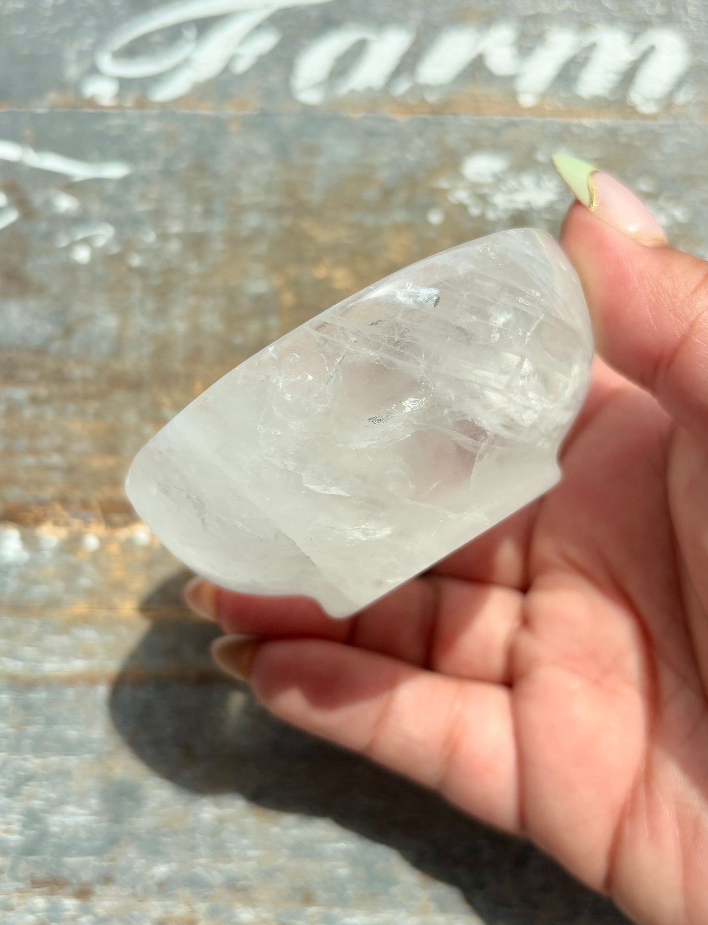 Gorgeous Clear Quartz Mini Bowl | Opt Q