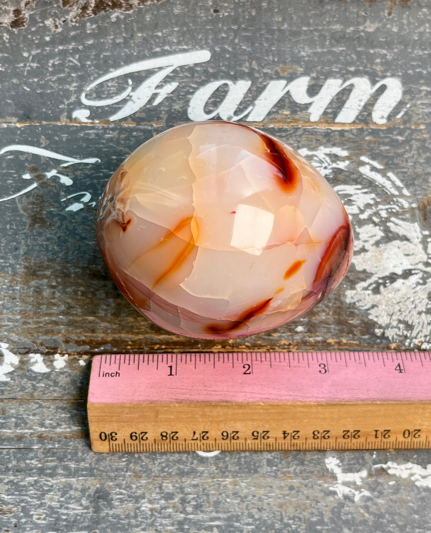 Gorgeous Carnelian Larger Egg from Madagascar