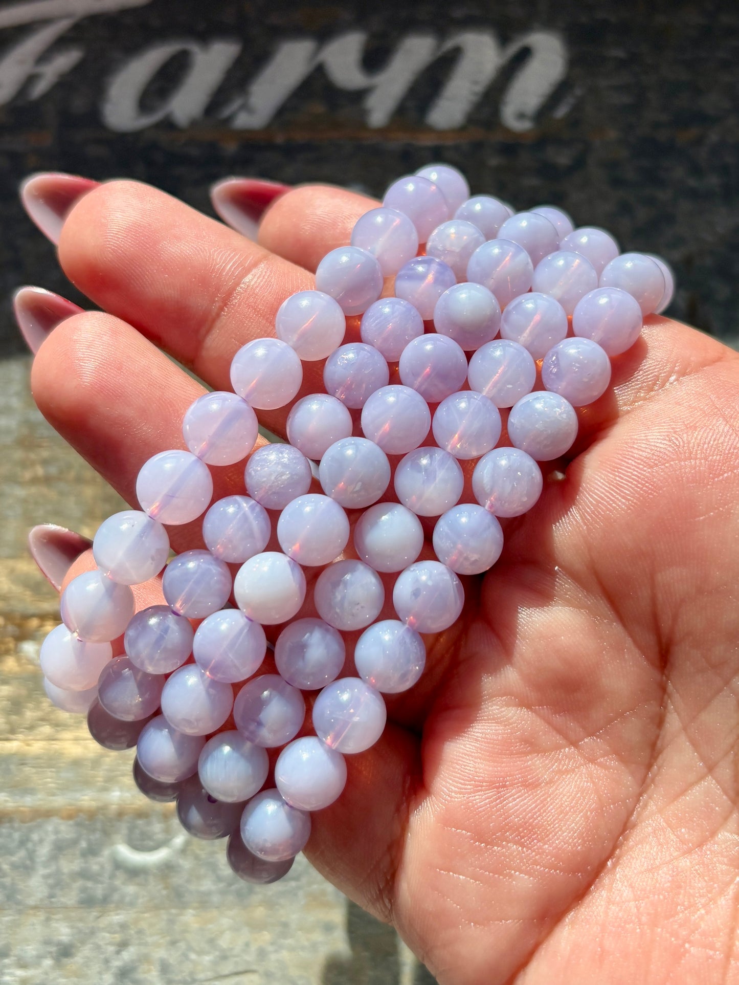 One (1) Gorgeous Lavender Moon Quartz Bracelet