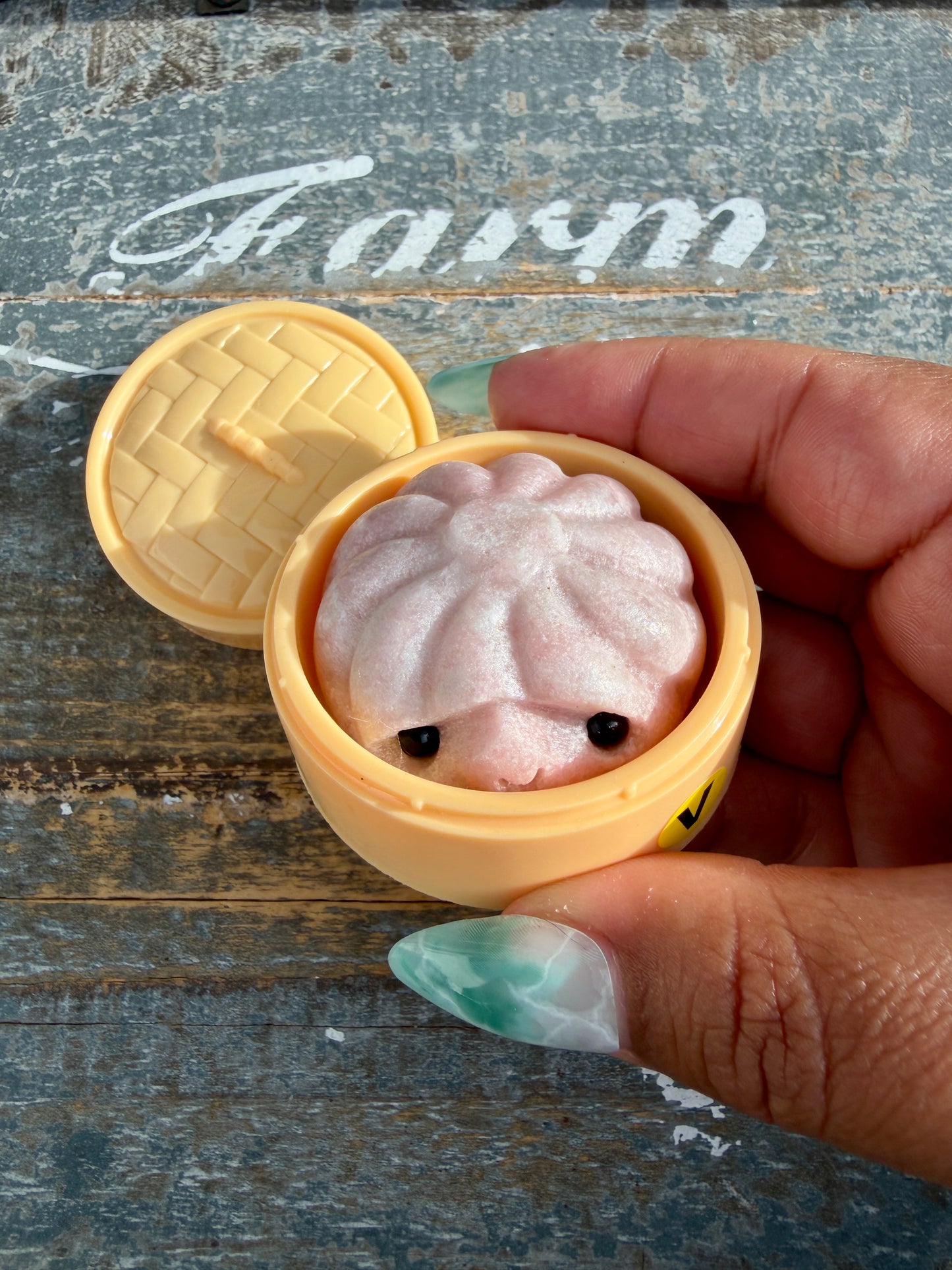 Adorable Pink Opal Xiaolongbao (soup dumpling) | Opt V