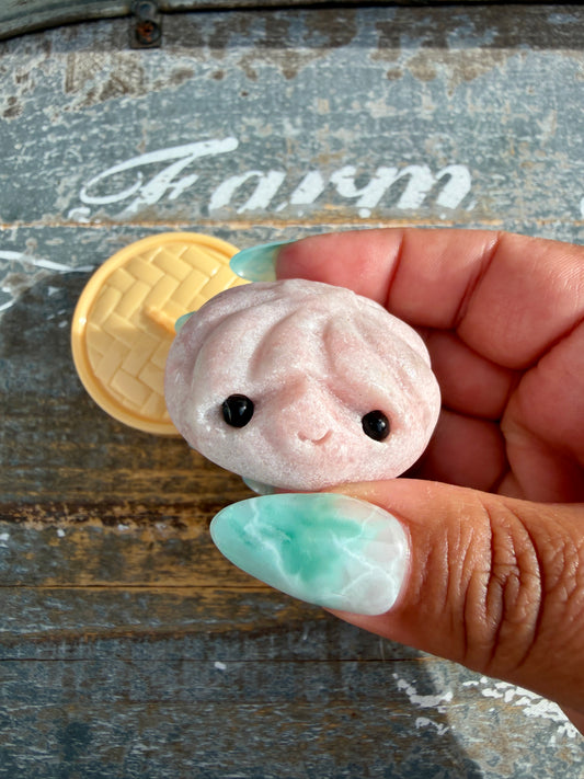 Adorable Pink Opal Xiaolongbao (soup dumpling) | Opt V