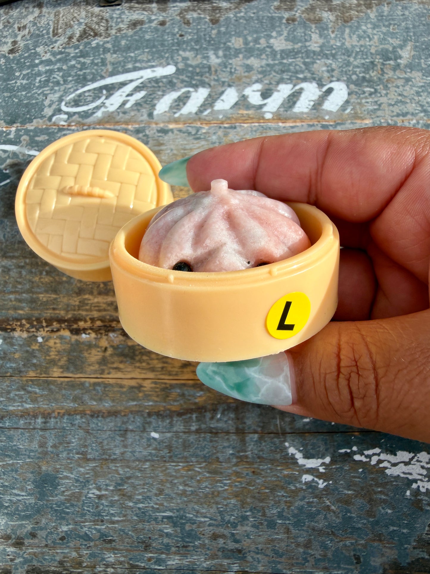 Adorable Pink Opal Xiaolongbao (soup dumpling) | Opt L