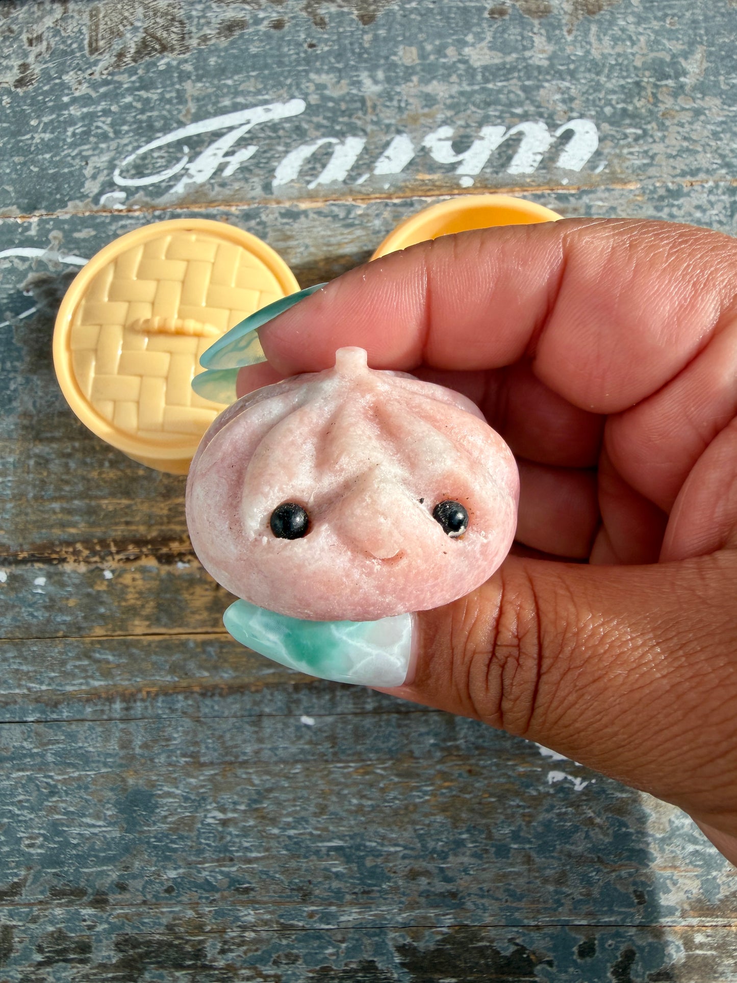 Adorable Pink Opal Xiaolongbao (soup dumpling) | Opt L