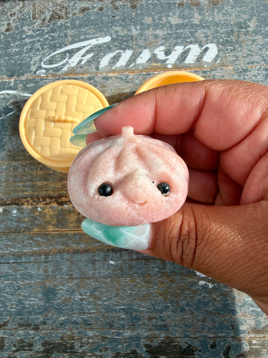 Adorable Pink Opal Xiaolongbao (soup dumpling) | Opt L