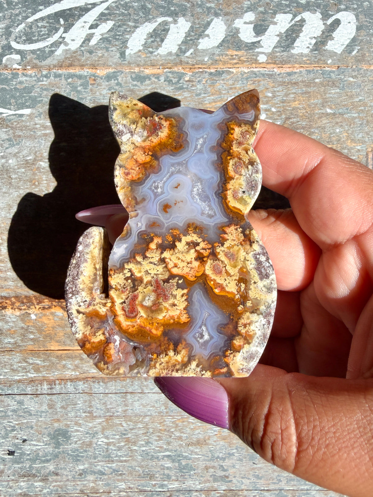 Gorgeous Indonesian Scenic Moss Agate CAT Carving | Opt 27