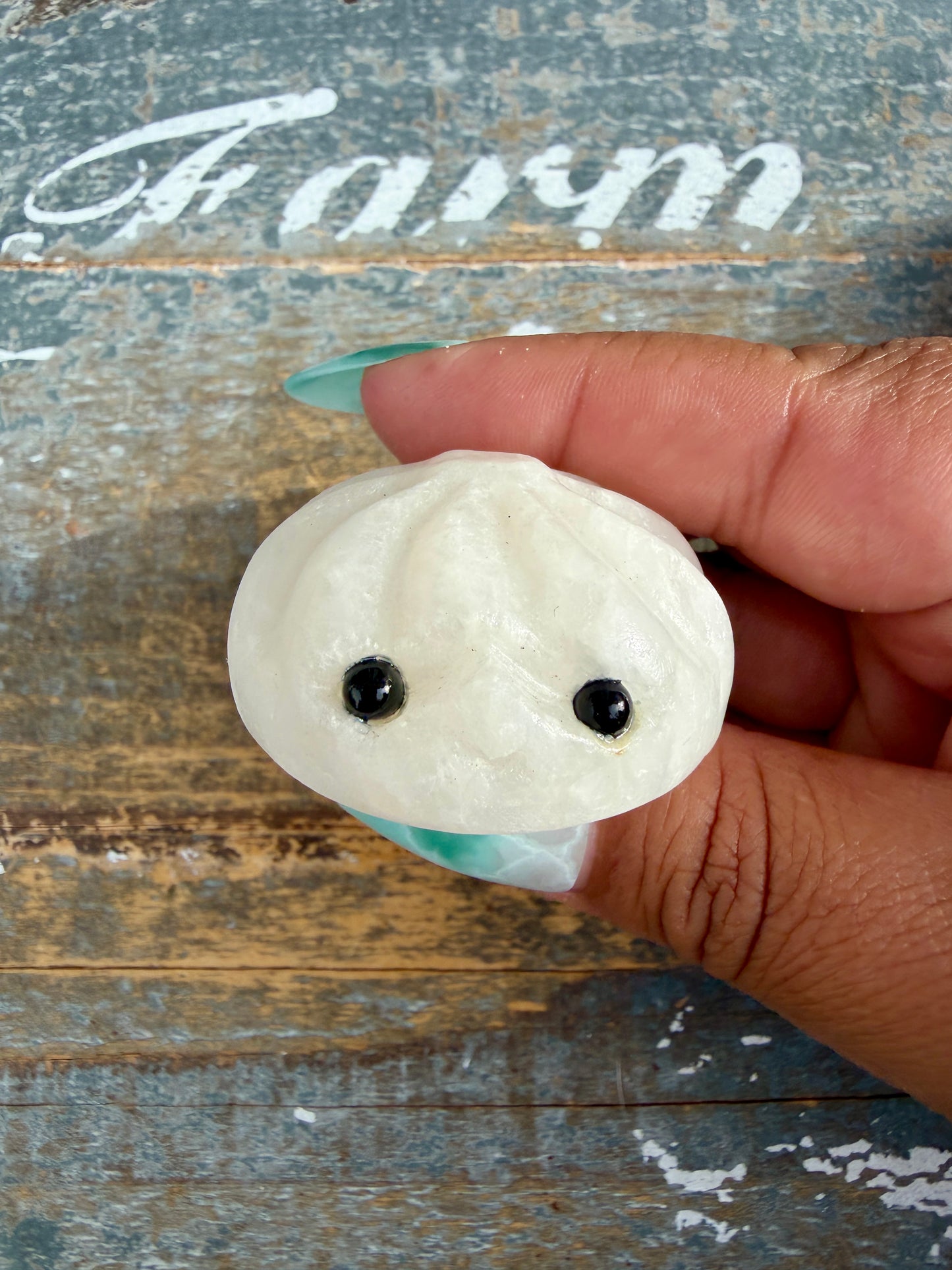 Adorable White Calcite Xiaolongbao (soup dumpling) | Opt M