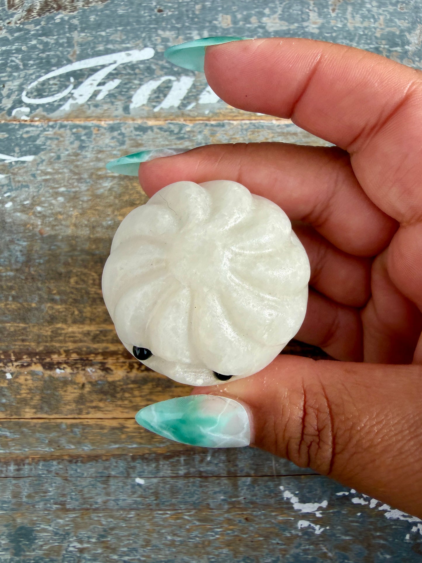 Adorable White Calcite Xiaolongbao (soup dumpling) | Opt M