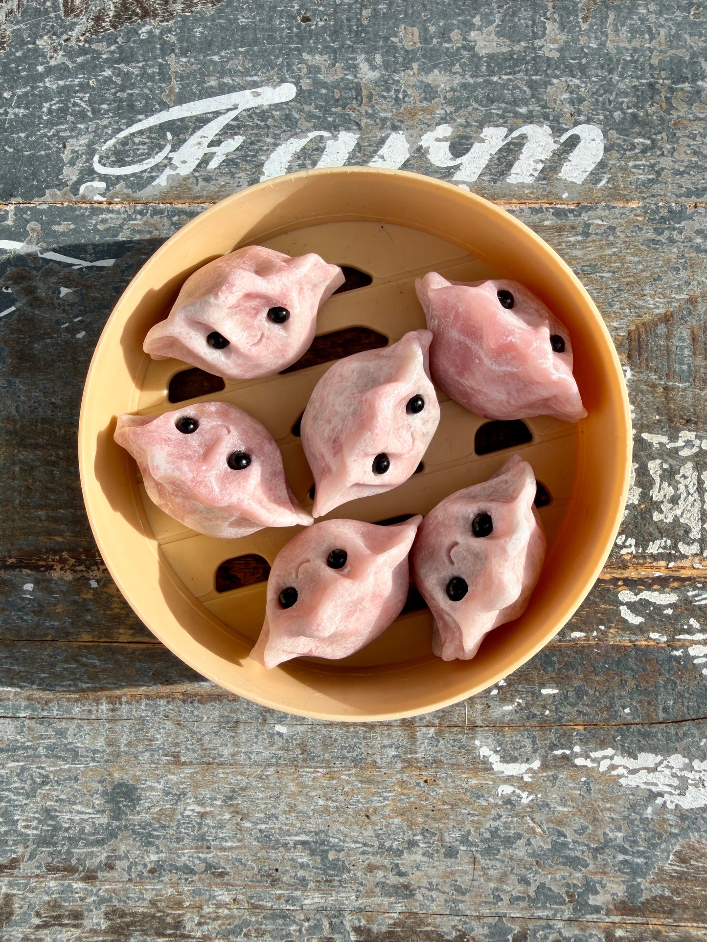 Adorable Pink Opal Gyoza Set (soup dumpling) | Set B