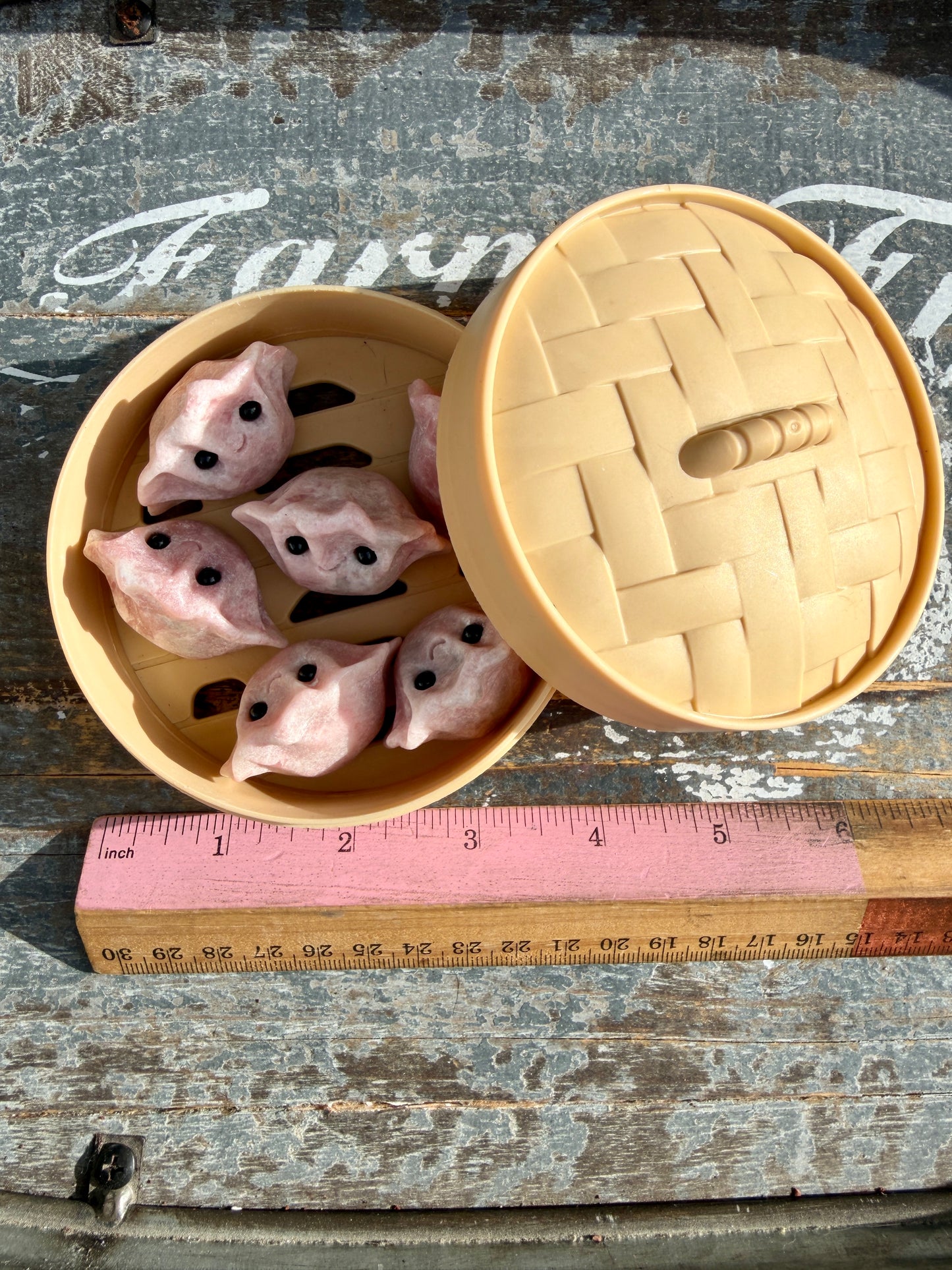 Adorable Pink Opal Gyoza Set (soup dumpling) | Set B
