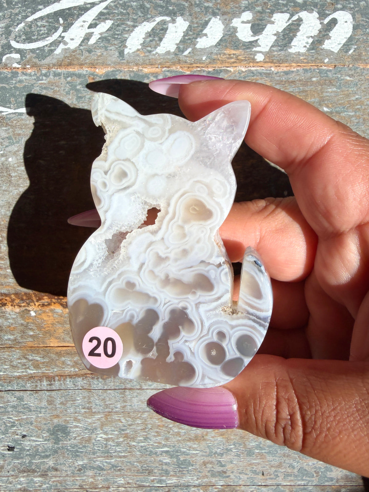 Gorgeous Indonesian Scenic Moss Agate CAT Carving | Opt 20