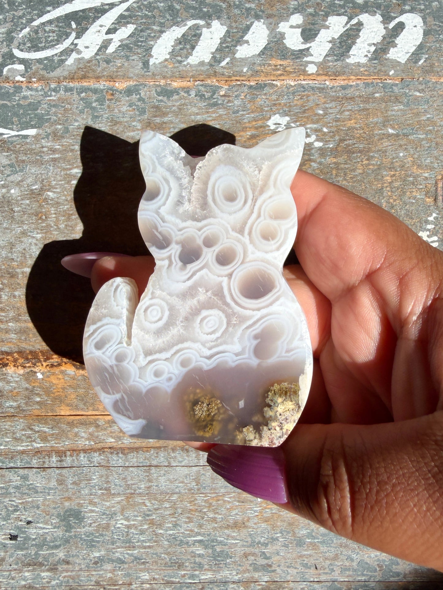 Gorgeous Indonesian Scenic Moss Agate CAT Carving | Opt 17